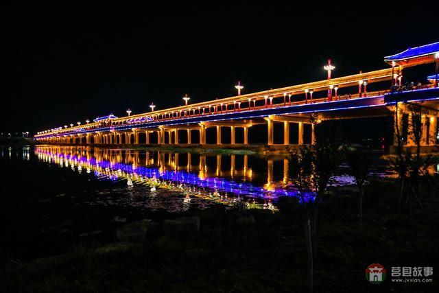 莒縣沭河濕地公園，上演激光水幕音樂噴泉，真是太棒了